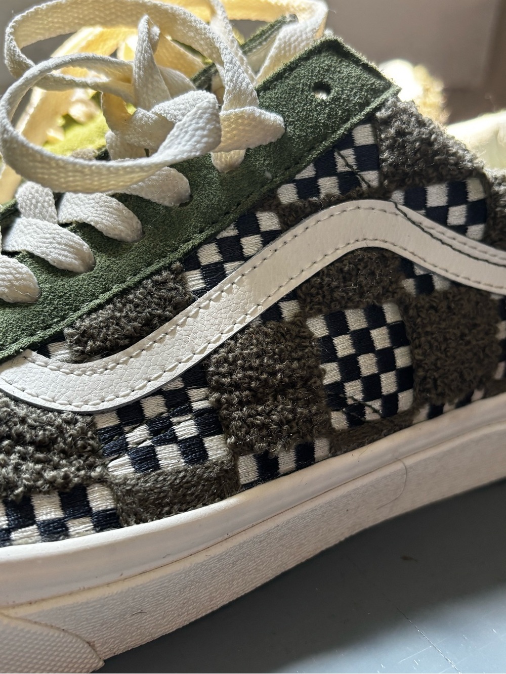 Women's Green Suede Lace-Up Vans